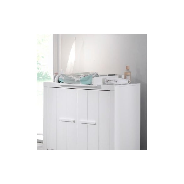 Bela previjalna miza iz masivnega bora ERIK – Vipack-image-1