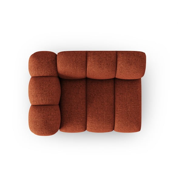 Opečnato oranžen modul za sedežno garnituro (levi kot) Lupine – Micadoni Home-image-2