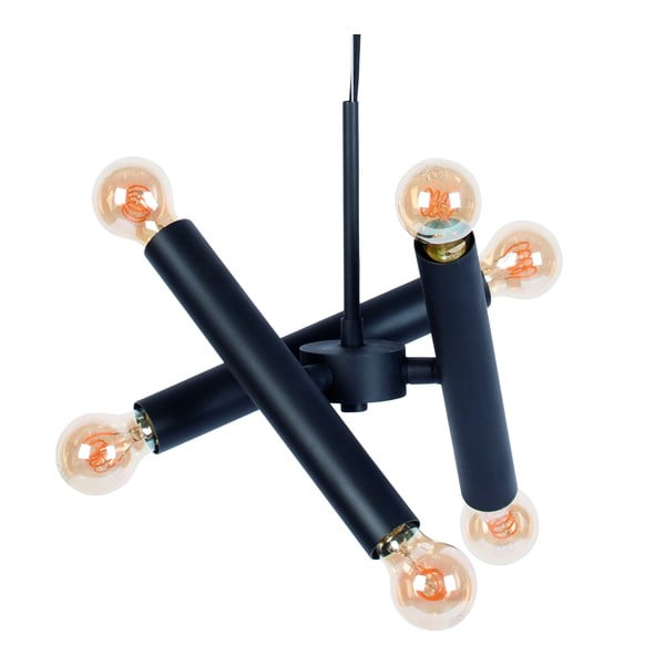 Sijajno črna zatemnitvena viseča svetilka Hawk – Zuiver-image-4