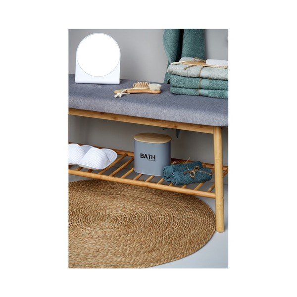 Sivo-rjava bambusova omarica za čevlje s klopjo Bahari – Wenko-image-4