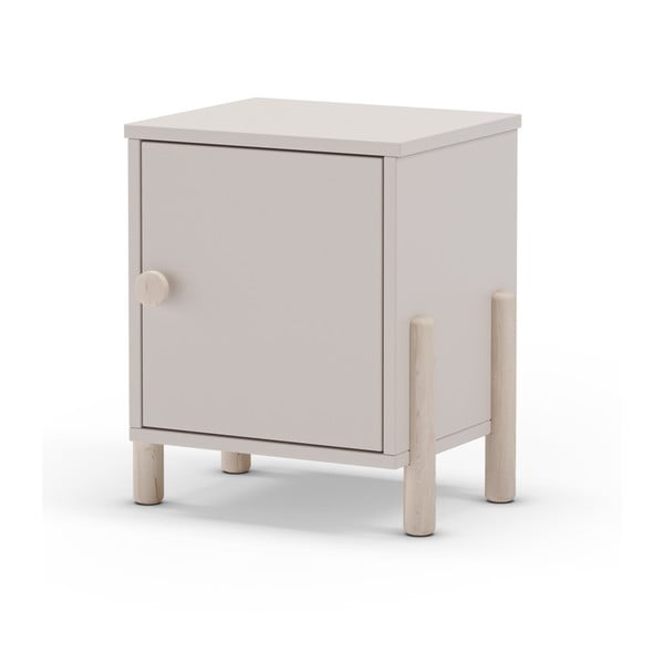 Kremno bela otroška nočna omarica iz masivnega bora Enola – Marckeric-image-2