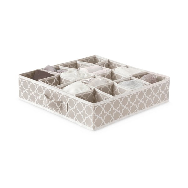 Bež organizator predalov s 16 predelki Compactor, 40 x 40 cm-image-2