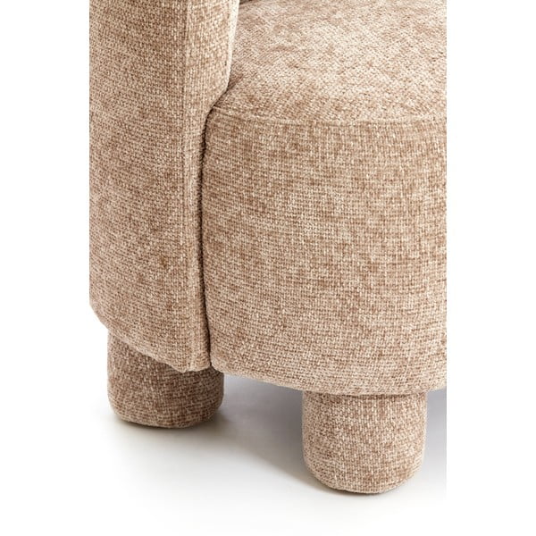 Svetlo rjav fotelj Kamova – Light & Living-image-1