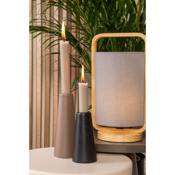 Siva namizna svetilka Leitmotiv Snap, višina 21,5 cm-image-1