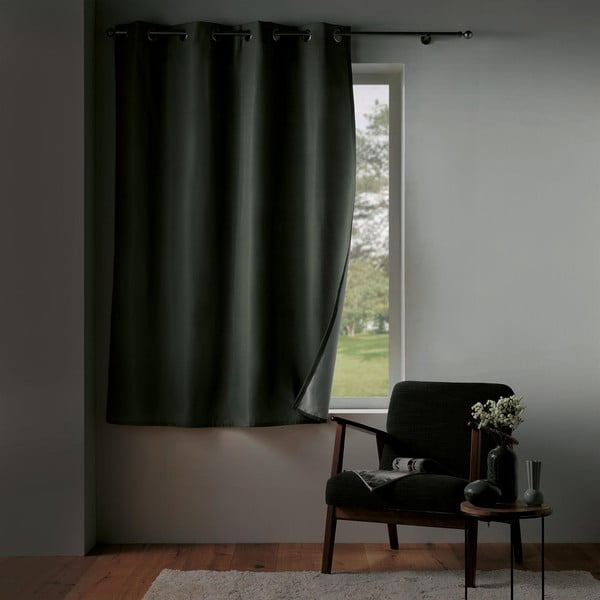 Siva izolacijska zavesa iz mikrovlaken 135x180 cm Micropolar – douceur d'intérieur-image-4