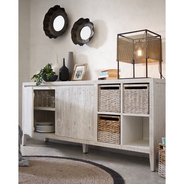 Pletena škatla za shranjevanje Kave Home Woody-image-3