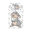 Sivo-bela bombažna otroška posteljnina za otroško posteljico 100x135 cm Thumper "Dots" – Jerry Fabrics