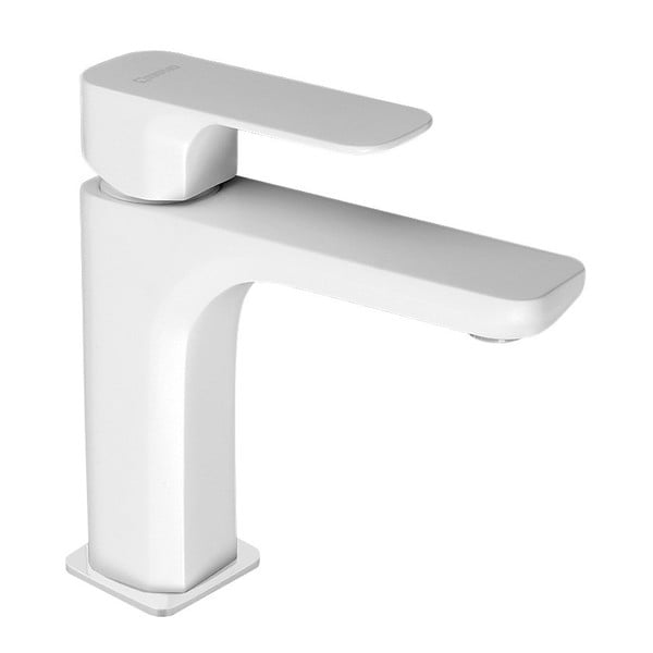 Bela stoječa armatura za umivalnik Spy – Sapho