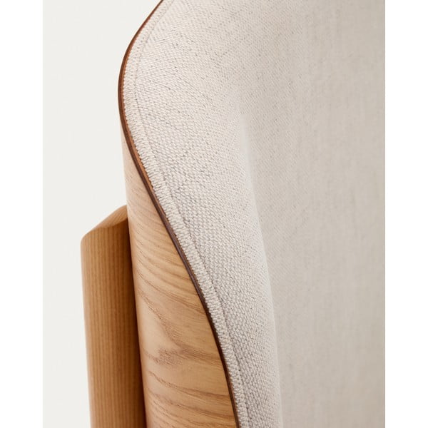 Bež/naravna zakonska postelja iz masivnega jesena z letvenim dnom 160x200 cm Octavia – Kave Home-image-4