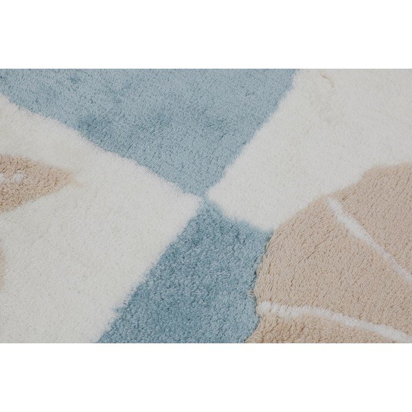 Svetlo modro-bele kopalniške preproge v kompletu 3 kos kosov 100x60 cm - Foutastic-image-4