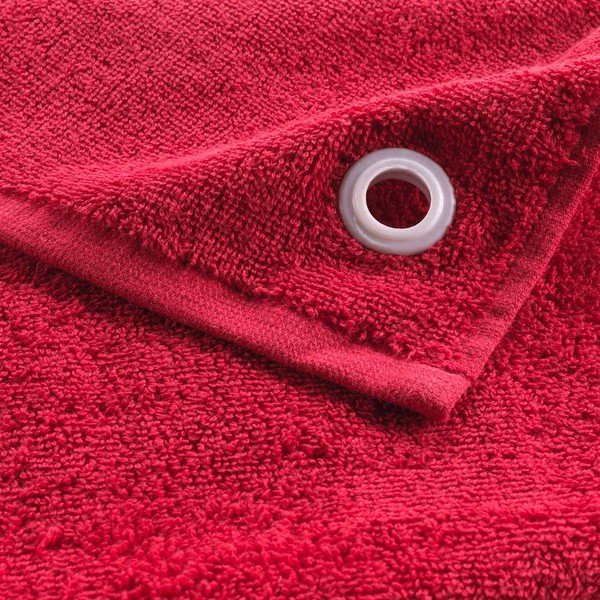 Rdeča frotirna bombažna brisača 50x50 cm Cuistot – douceur d'intérieur-image-2