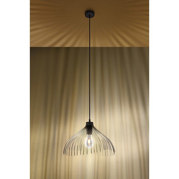 Črna viseča svetilka Sollux Umea-image-3