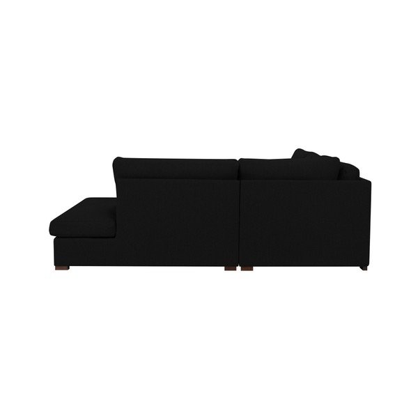 Črna kotna zofa Windsor & Co Sofas Daphne, desni kot-image-4