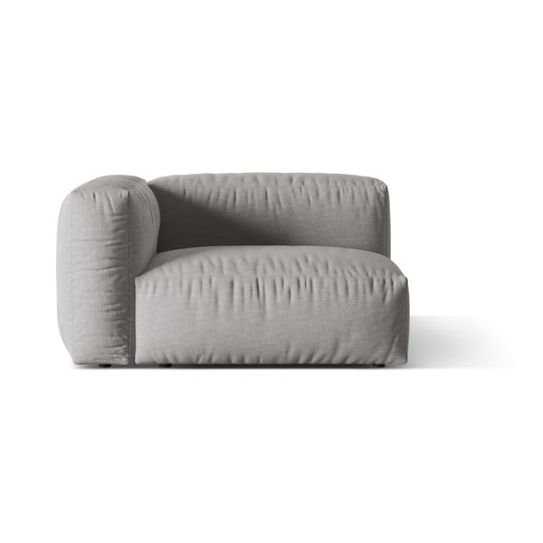 Svetlo siv modul za sedežno garnituro (levi kot) Martina – Micadoni Home