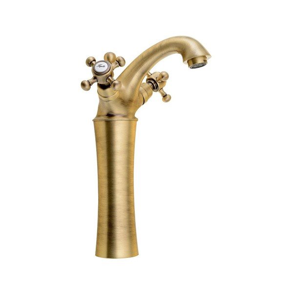 Stoječa armatura za umivalnik v bronasti barvi Antea – Sapho