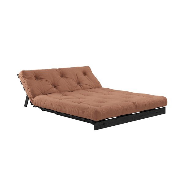 Raztegljiva sedežna garnitura Karup Design Roots Black/Clay Brown-image-4