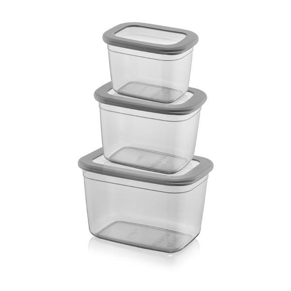 Posode za shranjevanje živil v kompletu 3 ks – Hermia