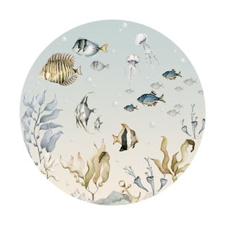 Otroška stenska nalepka Sea World in a Circle - Dekornik