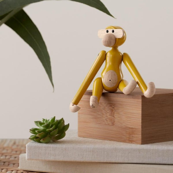 Kipec iz masivnega lesa (višina 9,5 cm) Monkey Mini – Kay Bojesen Denmark-image-1
