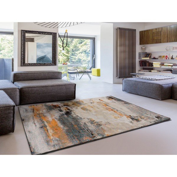 Oker rumeno-siva preproga 80x150 cm Eider - Universal-image-1
