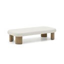 Vrtna klubska mizica z betonsko mizno ploščo 70x140 cm Labra – Kave Home