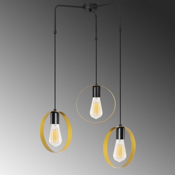 Črna kovinska viseča svetilka Opviq lights Kosmos-image-1