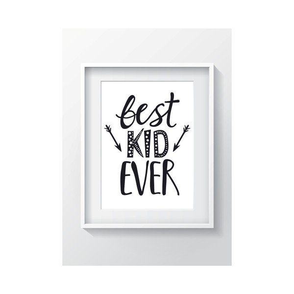Stenska slika OYO Kids Best Kid Ever, 24 x 29 cm