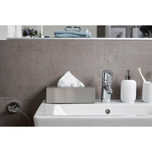 Škatla iz nerjavečega jekla za kozmetične robčke Wenko-image-1