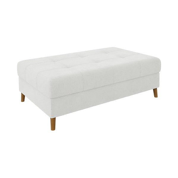 Bel tabure iz tkanine bouclé Ariella – Ropez