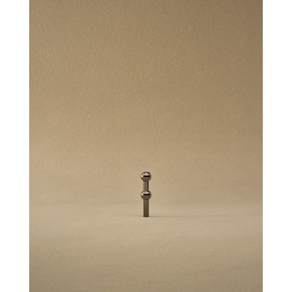 Sijajno črna kovinska vaza (višina 10 cm) Nagel – STOFF Nagel-image-1
