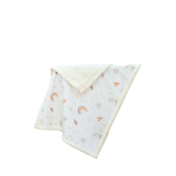 Bela otroška odeja iz renforce bombaža 75x100 cm Abc – Mijolnir