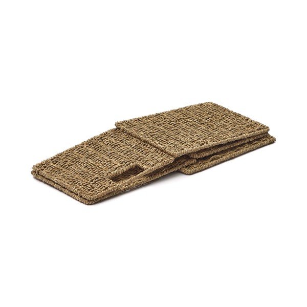 Košare v kompletu 2 ks za police iz morske trave 32x27x22 cm Tossa – Kave Home-image-3