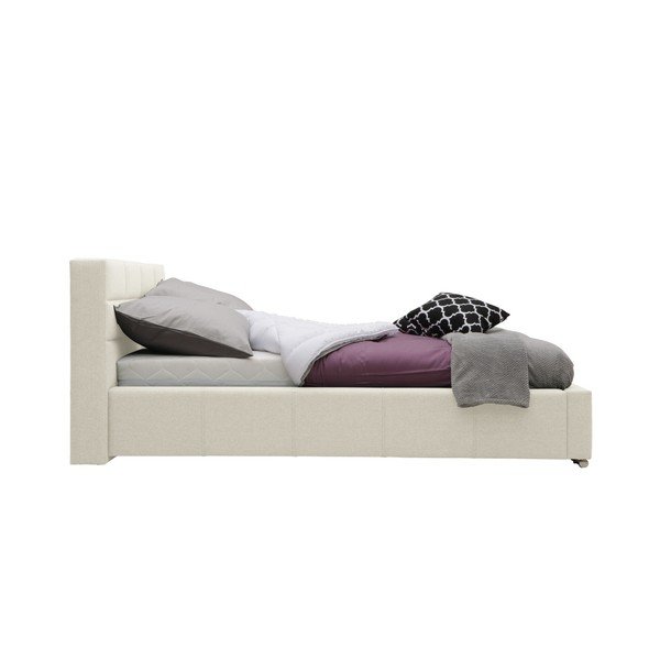 Bež zakonska postelja Mazzini Beds Reve, 160 x 200 cm-image-4