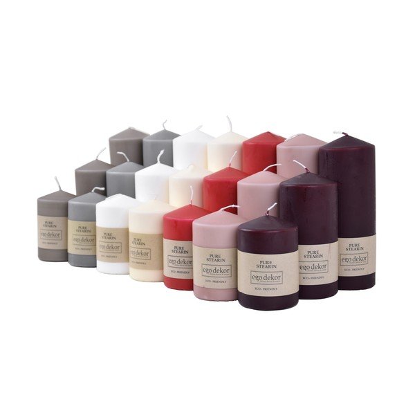 Bela sveča Eco candles by Ego dekor Top, čas gorenja 25 h-image-1