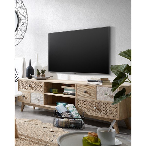 TV omarica iz mangovega lesa Kave Home Hood-image-4
