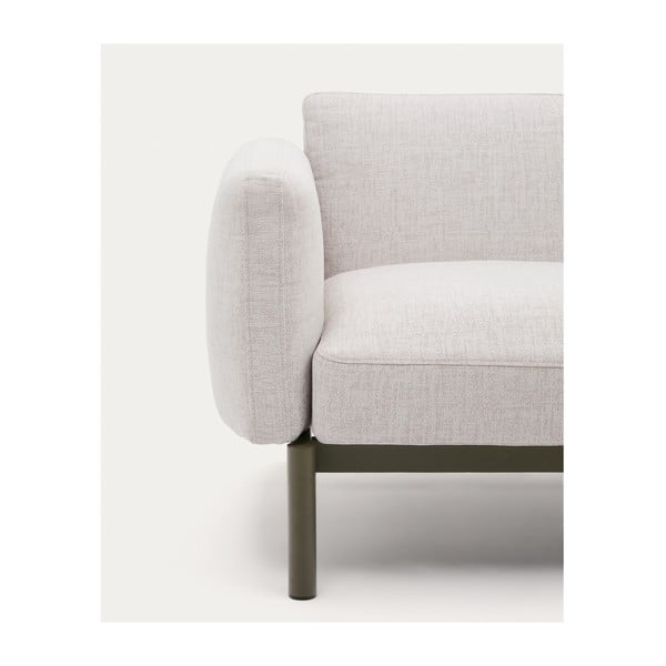 Svetlo siv vrtni modularni kavč 201 cm Sorells – Kave Home-image-4