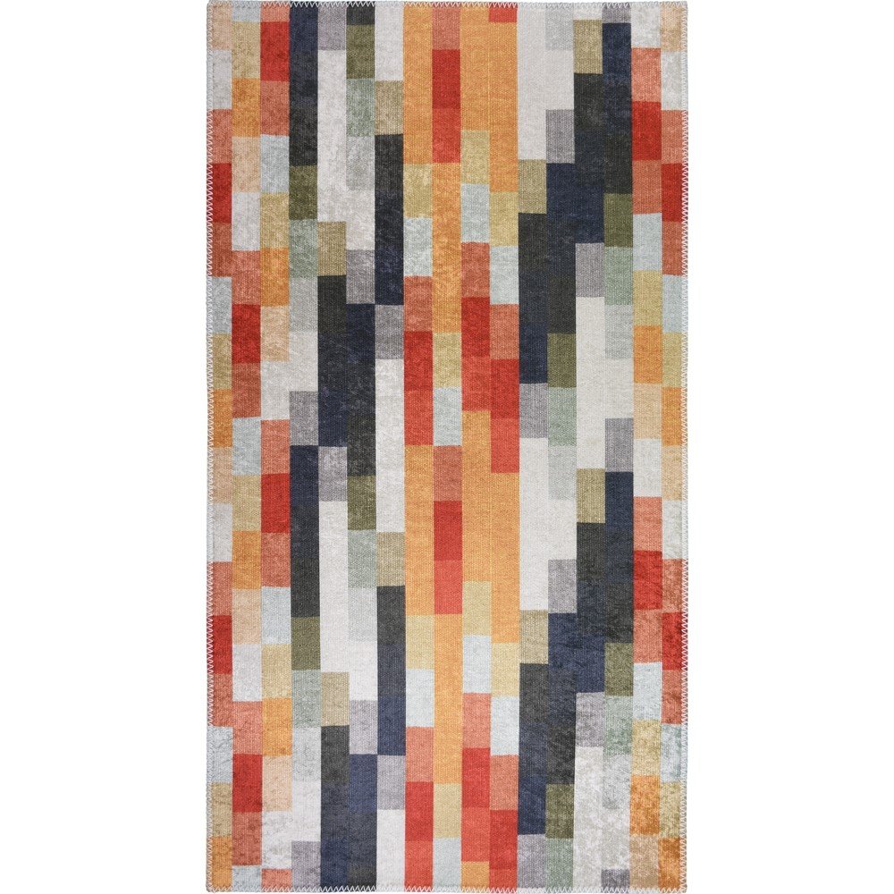 Oranžen/siv pralen tekač 80x200 cm Blocks of Fun