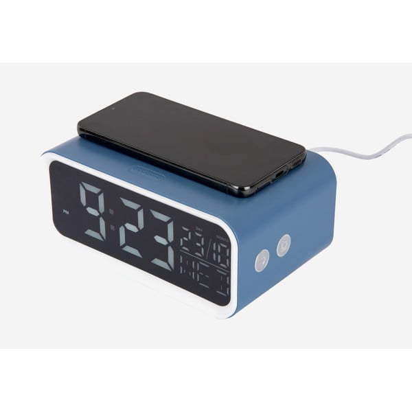 Digitalna budilka z brezžičnim polnilnikom Chunky LED – Karlsson-image-3