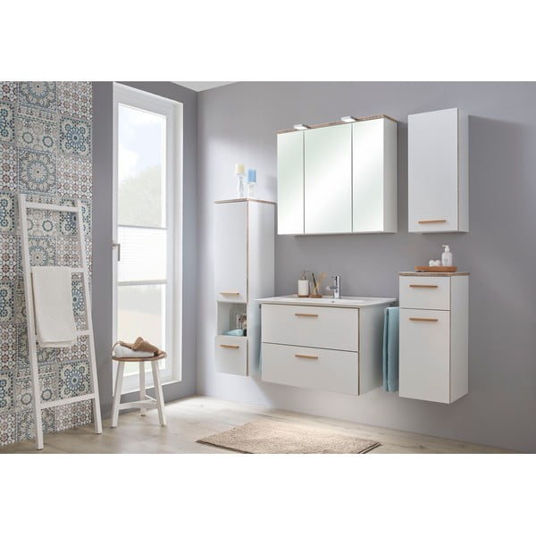 Bel keramični umivalnik brez pipe 80x47 cm Set 931 - Pelipal-image-2