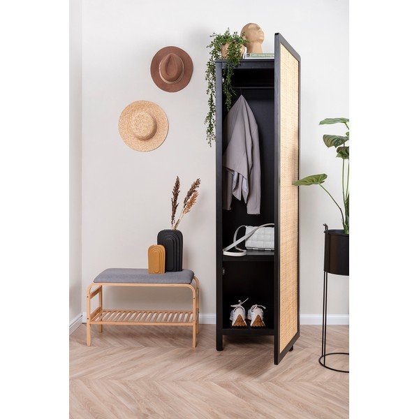 Črna lesena omara Leitmotiv Galant-image-1