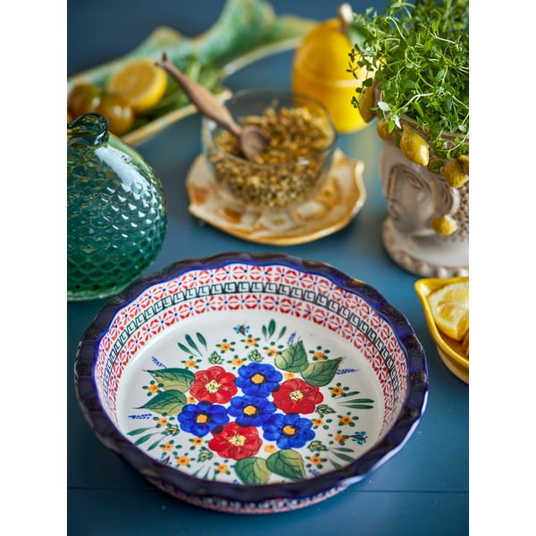 Servirni krožnik iz kamenine ø 26,5 cm Florist – Bloomingville-image-1