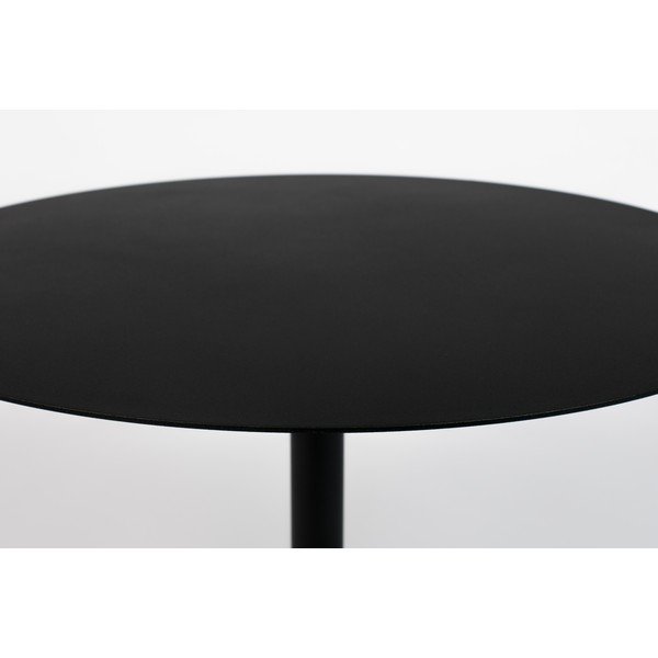 Črna kovinska okrogla klubska mizica ø 60 cm Snow – Zuiver-image-2