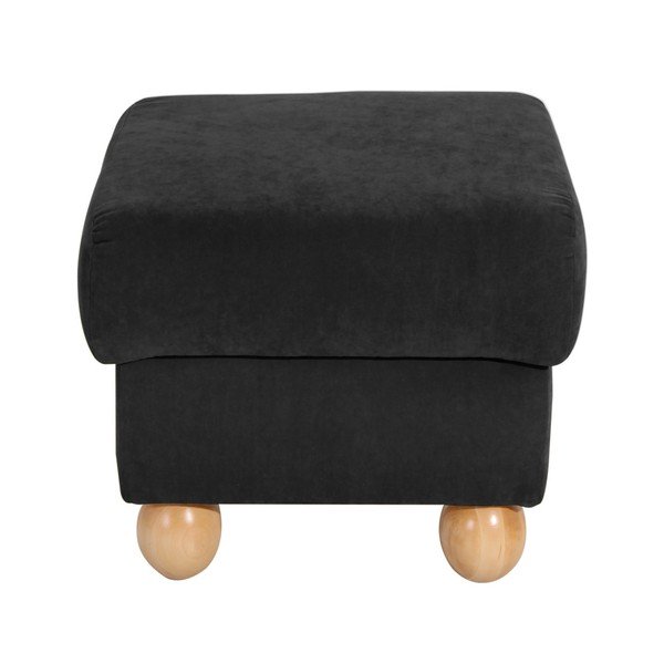 Črni Max Winzer Monarch Velor Ottoman-image-1