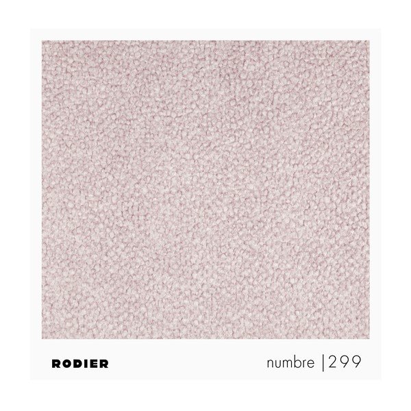 Svetlo rožnata kotna sedežna garnitura iz tkanine bouclé (levi kot/z ležalnikom) Mirel – Rodier-image-4