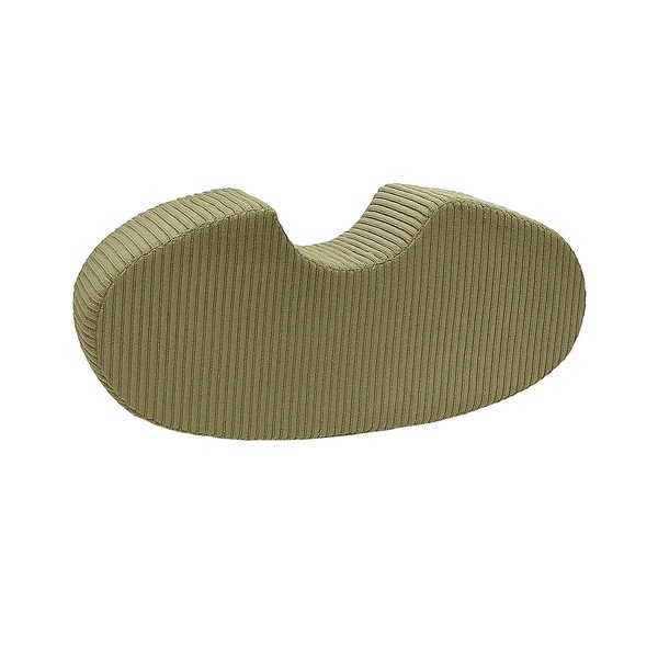 Kaki zelena gugalnica iz rebrastega žameta višina 80 cm 35x24 cm – Meowbaby