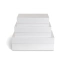 Bele kartonaste škatle za shranjevanje v kompletu 3 ks s pokrovom 42,5x29,5x13 cm Kian Paper Laminate – Bigso