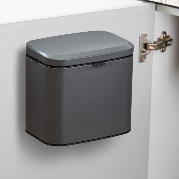 Temno siv koš za biološke odpadke 4 l Essentials – Ladelle-image-1