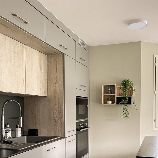 Bela stropna svetilka SULION Rond, ø 13,5 cm-image-4