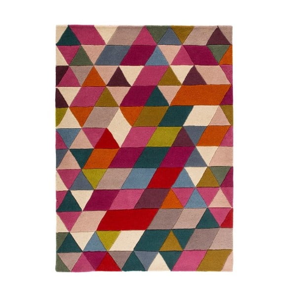 Volnena preproga Flair Rugs Illusion Prism Pink Triangles, 160 x 220 cm