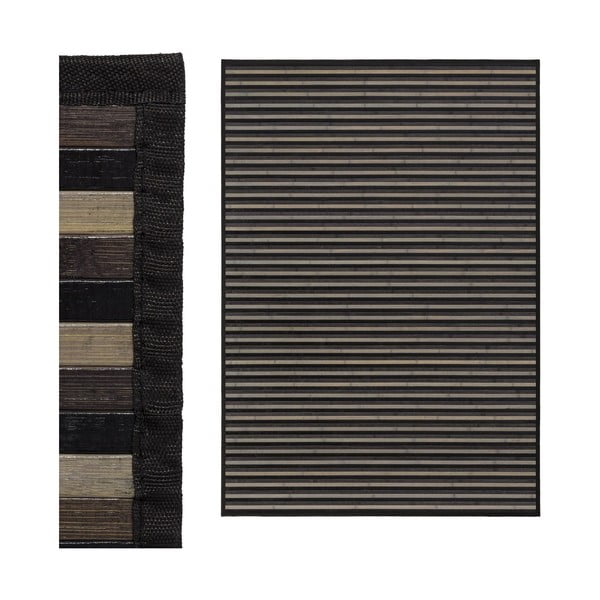 Siva bambusova preproga 140x200 cm – Casa Selección-image-2